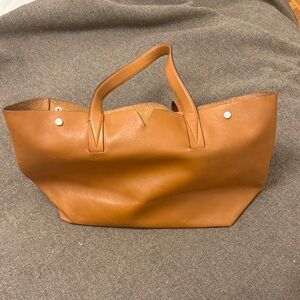 Vince Tan Leather Tote Bag